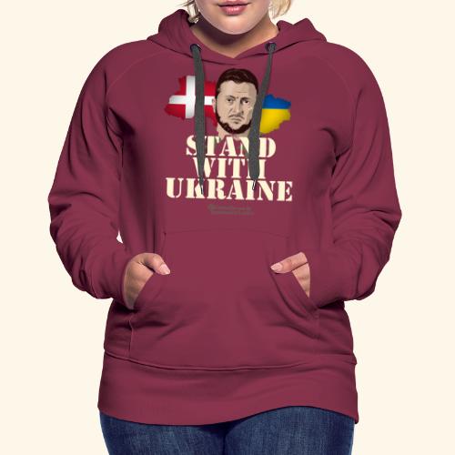 Ukraine Dänemark - Frauen Premium Hoodie