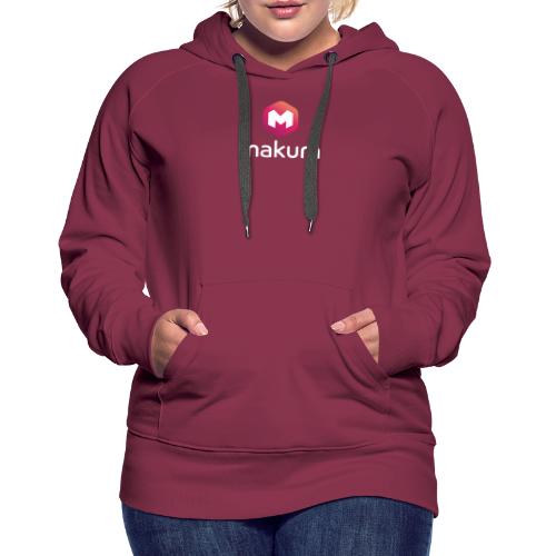 Makum logo+teksti - Naisten premium-huppari