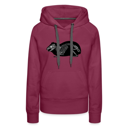 Het skelet van de proefkonijn - Vrouwen Premium hoodie