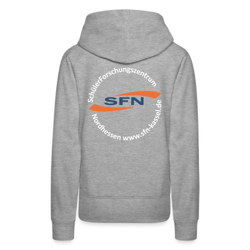 SFN Logo mit rundem Text in weiß - Frauen Premium Hoodie