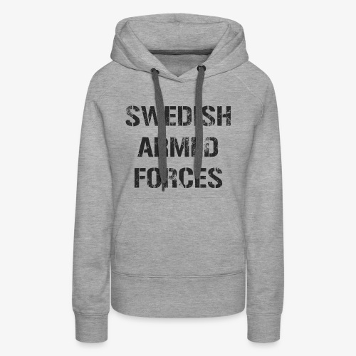 SWEDISH ARMED FORCES Rugged + SWE Flag - Premiumluvtröja dam