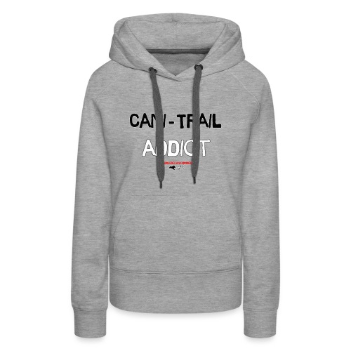 cani Trail addict - Sweat-shirt à capuche Premium pour femmes