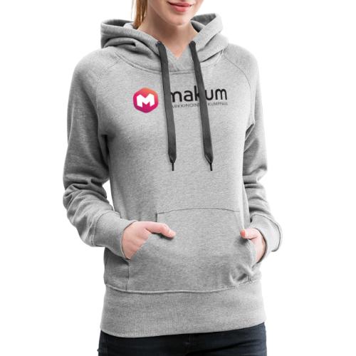 makum full logo - Naisten premium-huppari
