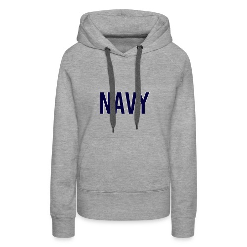 NAVY - Navy Blue - Women's Premium Hoodie