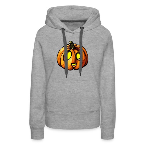 Pumpkin Halloween watercolor scribblesirii - Sweat-shirt à capuche Premium pour femmes