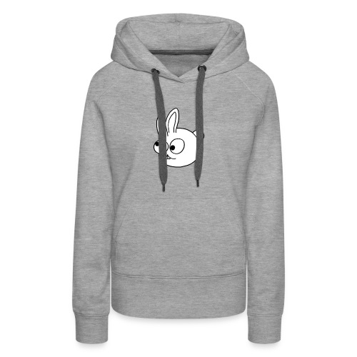 Kinderlijk getekend grappig konijntje - Vrouwen Premium hoodie