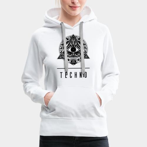 the EYE of TECHNO - Frauen Premium Hoodie