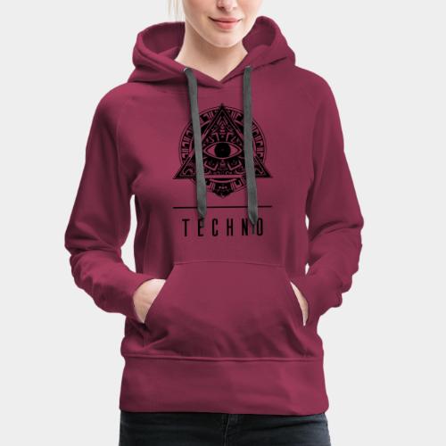 the EYE of TECHNO - Frauen Premium Hoodie