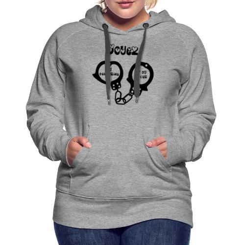 JOUEZ AU GENDARME ET AU LOVER ! - Jeux de Mots - Sweat-shirt à capuche Premium Femme