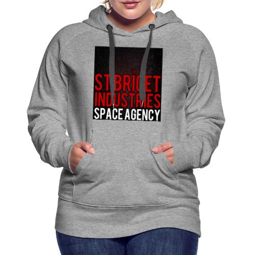 St Bricet Space Agency - Sweat-shirt à capuche Premium Femme