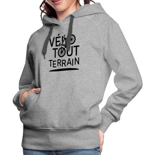VÉLO TOUT TERRAIN (vélo, VTT, cyclisme) - Sweat-shirt à capuche Premium Femme