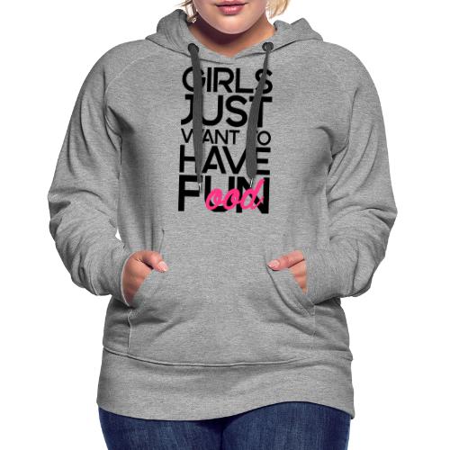 Girls just want to have food - Vrouwen Premium hoodie