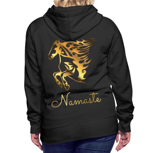 Namaste Horse On Fire - Frauen Premium Hoodie