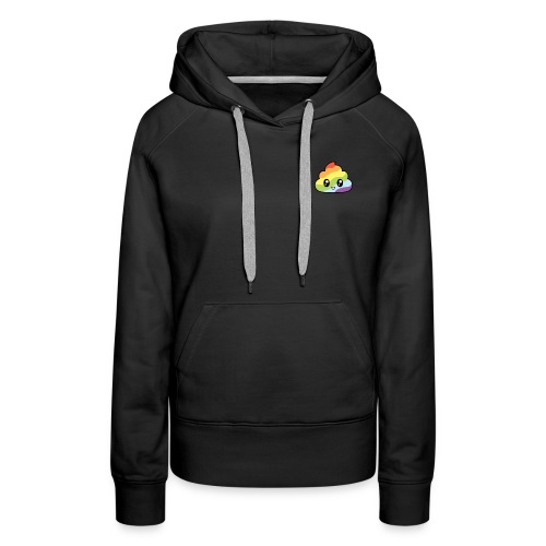 happy rainbow poop men t shirt png - Sweat-shirt à capuche Premium pour femmes
