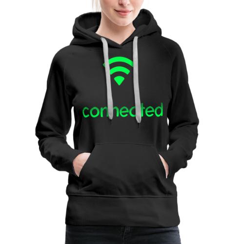 connected grün, Wifi - Frauen Premium Hoodie
