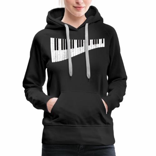 Kyboard Klavier Piano - Frauen Premium Hoodie
