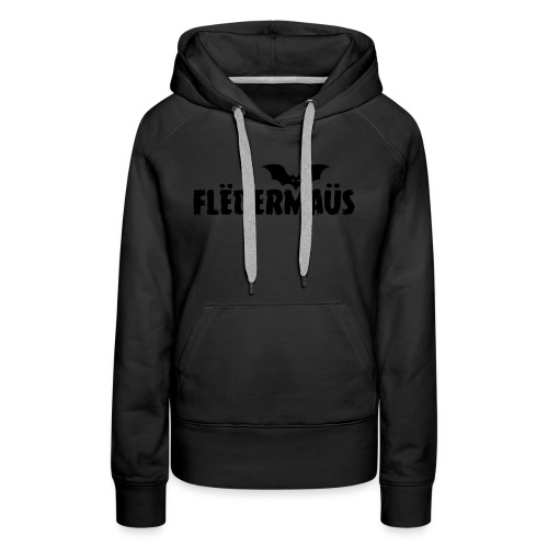 Flëdermaüs - Logo black - Vrouwen Premium hoodie