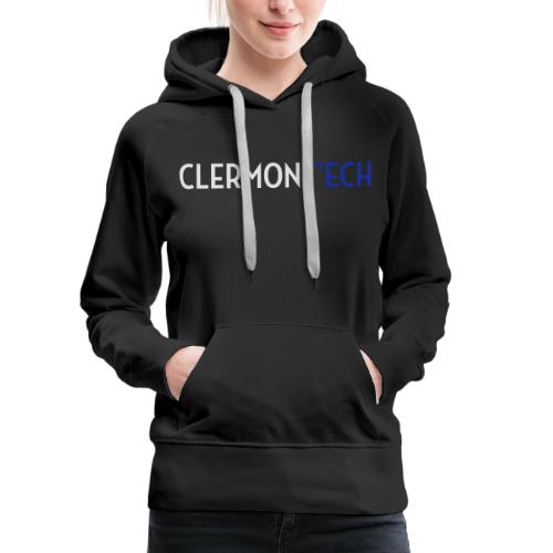 Clermont ech two colors - Sweat-shirt à capuche Premium pour femmes