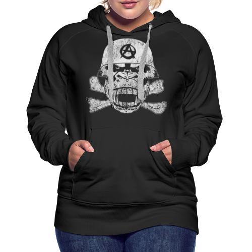 Gorilla-Skull Stahlhelm Anarchie - Frauen Premium Hoodie