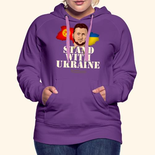 Ukraine Kirgisien Stand with Ukraine - Frauen Premium Hoodie