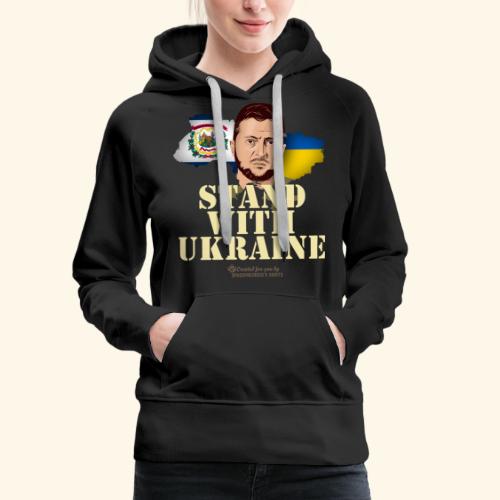 Ukraine West Virginia - Frauen Premium Hoodie