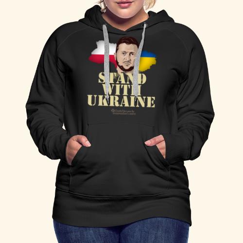 Polska Stand with Ukraine - Frauen Premium Hoodie
