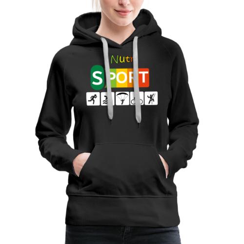 Nutri sport - Sweat-shirt à capuche Premium pour femmes