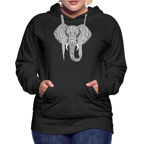 Elephant - Sweat-shirt à capuche Premium pour femmes