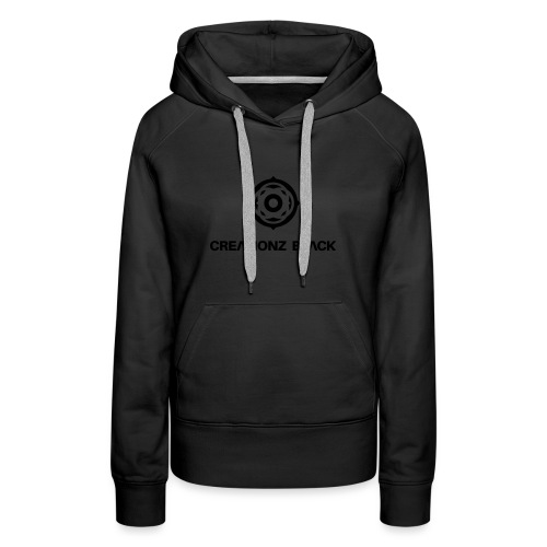 LOGO CREATIONZ BLACK - Vrouwen Premium hoodie