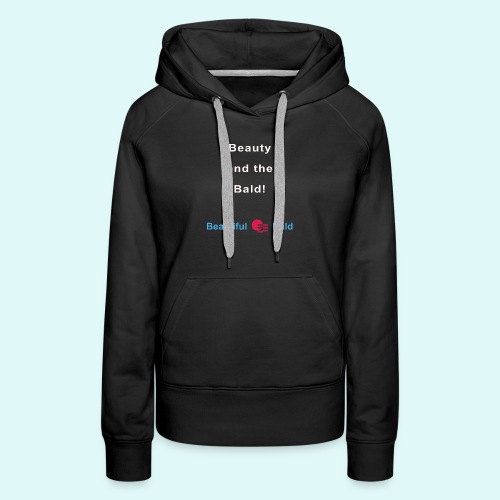 Beauty and the bald-w - Vrouwen Premium hoodie