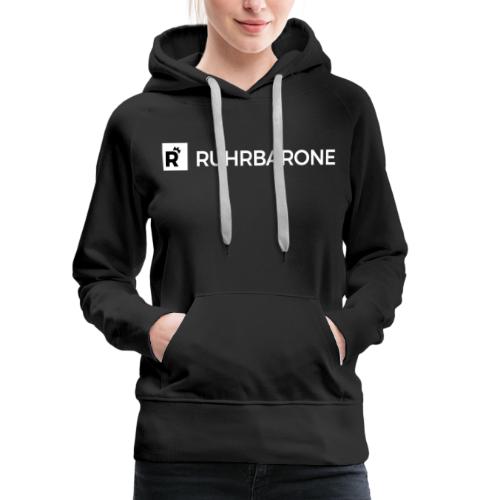 Ruhrbarone-Logo Weiß - Frauen Premium Hoodie
