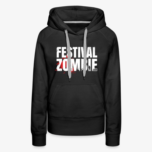 Festivalzombie Logo - Sweat-shirt à capuche Premium Femme