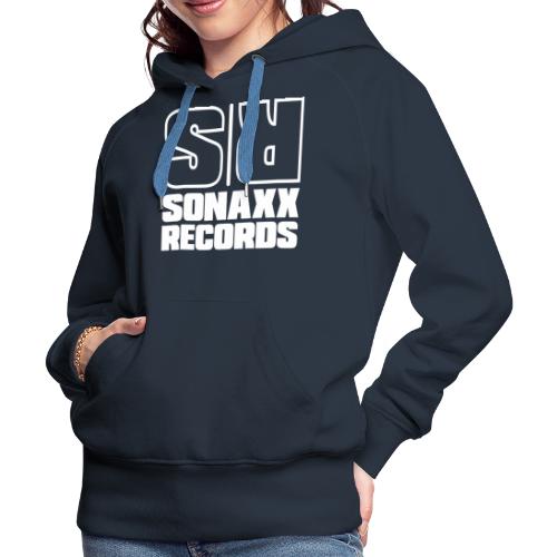 Sonaxx Records_I LIKE TECHNO MORE THAN PEOPLE_quad - Frauen Premium Hoodie