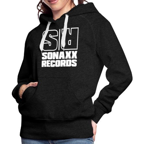 Sonaxx Records Logo weiss (quadratisch) - Frauen Premium Hoodie