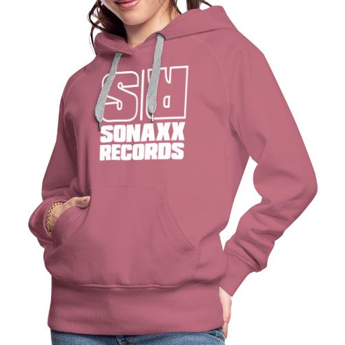 Sonaxx Records Logo weiss (quadratisch) - Frauen Premium Hoodie