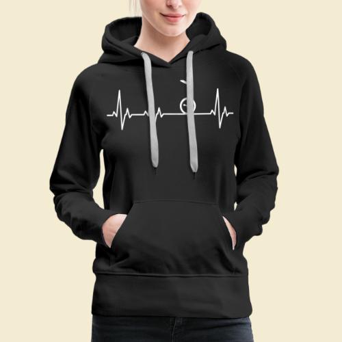 Einrad | Heart Monitor - Frauen Premium Hoodie