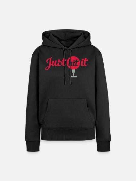 golf - Frauen Premium Bio Hoodie - Schwarz