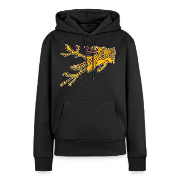 Greif von Rostock - Frauen Premium Bio Hoodie - Schwarz - Vorne - Julia (174cm)