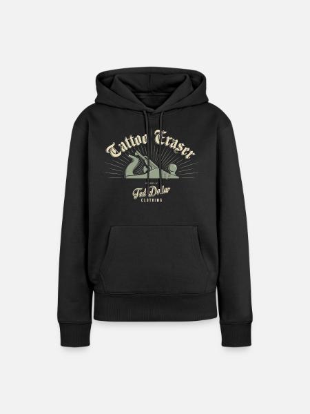Tattoo Eraser - Frauen Premium Bio Hoodie - Schwarz
