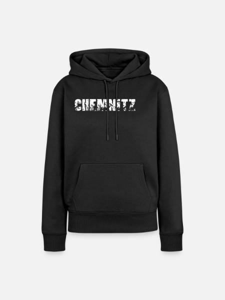 Chemnitz - Frauen Premium Bio Hoodie - Schwarz