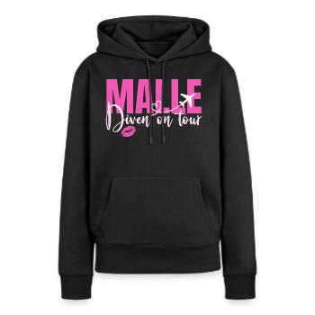 Mallorca Sprüche Malle Diven On Tour Urlaub Party - Frauen Premium Bio Hoodie - Schwarz - Vorne - Julia (174cm)