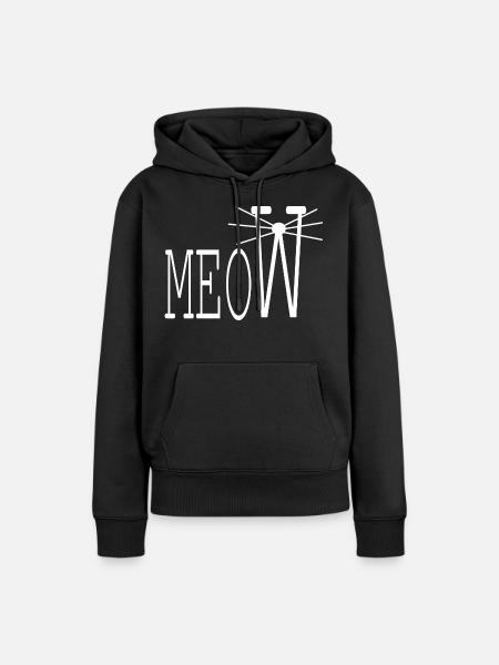 Katzenfreund - Frauen Premium Bio Hoodie - Schwarz