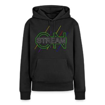 Stream on Live Streamerin Gamer - Frauen Premium Bio Hoodie - Schwarz - Vorne - Julia (174cm)