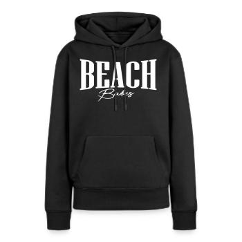 fille de plage de plage - Sweat à capuche Premium bio Femme - noir - Devant - Julia (174cm)