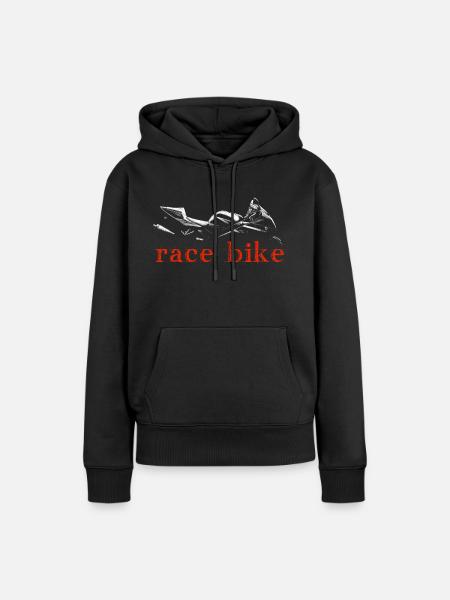 Race bike - Frauen Premium Bio Hoodie - Schwarz