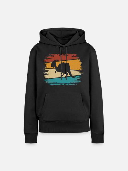 Dino Dinosaurier - Frauen Premium Bio Hoodie - Schwarz