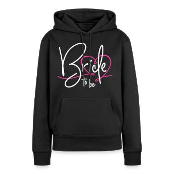 Future mariée - Sweat à capuche Premium bio Femme - noir - Devant - Julia (174cm)