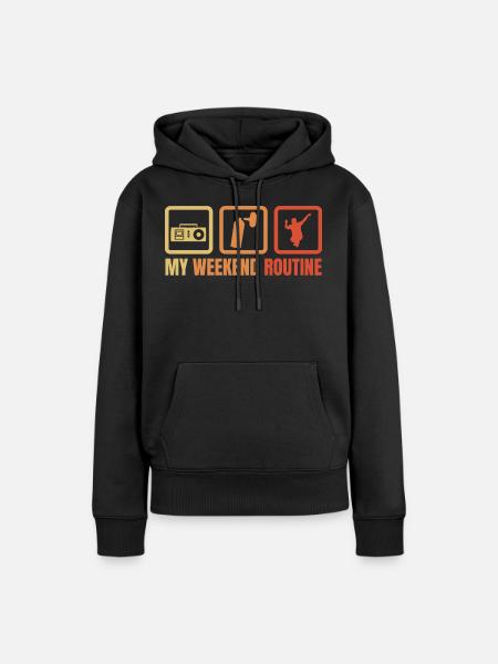 Break Dancer Wochenendroutine - Frauen Premium Bio Hoodie - Schwarz