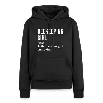 Imker, Imker, Imker - Frauen Premium Bio Hoodie - Schwarz - Vorne - Julia (174cm)