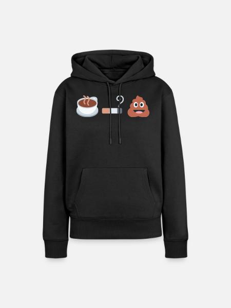 Kaffee, Kippe, K*cken - Frauen Premium Bio Hoodie - Schwarz
